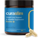 Curaslim Vægttab Support 124; 10 naturlige ingredienser, Berberine, 5htp, Chrom, Saffron