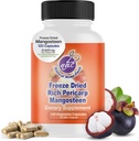 Mangosteen Pericarp Capsules – Organic Freeze Dried Powder Strength, Rich in 56+ Potent Xanthones & Flavonoids, High ORAC – 120 Veggie Capsules