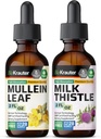 BIO KRAUTER Mullein Tinktur 2 Fl. Oz. & Milk Thistle Tinktur 2 Fl. Oz.