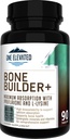 Omfattende Bone Builder Calcium supplement. Formuleret med højeste calciumcarbonat / hydroxyapatit / citrat, magnesium, zink, D3. Arbejder i Sync for Optimum Knoglesundhed og Knoglestyrke.