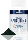Premium Organic Spirulina Powder- Vegan, Beriget vitamin B12 Complex, Phycocyanin, Energy Boost, Non- GMO, Gluten Free & Non- bestrålet, USDA, Naturland, Halal Certified- 100g