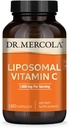 Dr. Mercola Liposomal C-vitamin - hjerne, hjerte, øje og immunforsvar - giver 1.000 mg biotilgængelig C-vitamin - non-GMO, glutenfri & soy- fri - 180 kapsler (90 Servere)