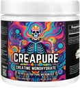 Creatinmonohydrat med 50 / 5g Servering - Creapure er 99,99% Creatinmonohydrat. Uflavored Pure Creatin til muskelvækst, retention og reparation. Kreatinpulver