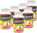 Airborne 500mg C-vitamin + Zink immunsupport Gummies for Kids, Assorted Fruit Flavor, Gluten Free Crafted Blend med stærke antioxidanter Vitamin C & E, 42 Gummies (6 Pack)