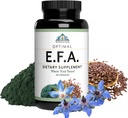 Optimal Health Systems EFA 124; 1.000 mg fra Borage, Flaxseed, og Algae Oil Budd124; Safer, Plant- Based Blend Budd124; Essential Fede Acid Supplement; 124; 60 kapsler