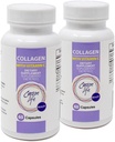 Carson Life Collagen kapsler med C-vitamin - 60 kapsler - Kosttilskud til anti aging, immunforsvar, sundt hår, hud og negle - Lavet i USA (2 Pack)