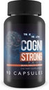 Cogni Strong Pro - Brain Health Support Supplement til hukommelse, fokus, Clarity, & Mood - Brain Health Kosttilskud til voksne med Ginseng, gurkemeje, grøn te, & D-vitamin - Nootrop Brain Booster