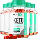 (5 Pack) Keto IQ - Official Keto IQ ACV Gummies Premium All Natural 1050mg, KetoIQ Apple Cider Vinciate Advanced Formel, Keto IQ Anmeldelser, KetoIQ Gummys ACV Support, 300 Gummies for 5 Måneder