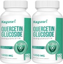 Quercetin Glucosid 1200mg Kosttilskud - Isoquercetin med 6X Biotilgængelighed, 120 Veggie kapsler, Indeholder sort peber & Rutin til Max Absorption
