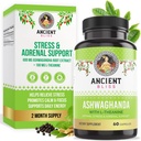 Ancient Bliss Ashwagandha med L- Theanine & Black Pepper Extract Kapsler, Energi & Naturlig Mood Support, Focus Supplement for voksne