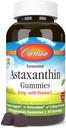 Carlson - Astaxanthin Gummies, med C-vitamin, immunforsvar, antioxidant, hjerte sundhed, non-GMO, Cherry Flavor, 90 Vegetariske Gummies