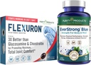 Renhed Produkter Bundle - Flexuron Fælles Formel + EverStrong blå tabletter - Styrke + Fleksibilitet Power Pack Flexuron (Krill Oil, Hyaluronsyre + Astaxanthin) - EverStrong Blue (Muscle Matrix)
