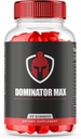 (1 Pack) Dominator Max Gummies Advanced Formel for Max Performance, All Natural Extra Strength Supplement, Dominator Max Gummies for Muskelvækst og Samlet Sundhedsstøtte (60 Gummies)