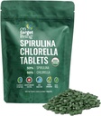 On Target Living Organic Spirulina Chlorella; Supergreens • 124; USDA Organic • 124; 1000 tabletter - 250 G (8,8 oz) • 124; Vegan • 124; immunforsvar • 124; Alkaliserende • 124; Næringsstof Dense • 124; Protein Dense