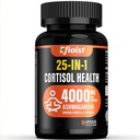 Cortisol Health Supplement, 25- in-1 Cortisol Reducer for kvinder & mænd, Cortisol Kosttilskud til med Ashwagandha, Rhodiola Rosea, L- Theanin, 9 Kapsler