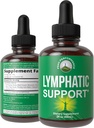 Lymphatic Drainage Drops. Sugar Free 7-in-1 Lymph Detox And Cleanse Support. Vegan Supplement with Echinacea, Red Clover Blossom, Burdock Root, Cleavers Herb, Licorice Root, And More!