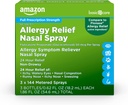Basic Care 24- Hour Allergy Relief Nasal Spray, Fluticasonpropionat (Glucocorticoid) 50 mcg, Fuld receptpligtig styrke, Non- Drowsy, 0,62 fl oz (pakning med 3)