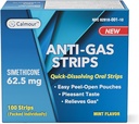 Anti Gas Relief 100 Strips ekskl. 124; Mint Flavor Oral opløselig Anti Bloating Relief Strips = 124; Rapid Gas Relief for voksne