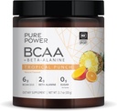 Pure Power BCAA + Beta- Alanine, Tropical Punch Flavor, 11,7 oz (333 g), 30 Servere, 6g BCAA, 2g Beta- Alanine, 0g Sukker, Non- GMO, Dr. Mercola