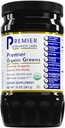 Premier Research Labs Premier Organic Green - Super Green Powder, Green Superfood Powder for Dricks, Green Juice, Nutrition Support, Supergreens for Mænd & Kvinder, Spinach, Alfalfa, Chlorella - 10 oz