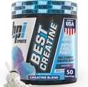 BPI Sport Bedste Creatin - Creatinine monohydrat pulver til mænd og kvinder, Himalayansk salt - Styrke, Pump, Endurance, Muscle Growth, Muscle Definition - Ingen bloat - Sne Cone - 50 portioner - 10.58 Oz