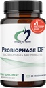 Designs for Health Probiophage DF - Bacteriophage Prebiotic + Probiotic Supplement - Probiotika til fordøjelse + immunstøtte - Dairy Free Pre and Pro Biotics in Delayed Release Capsules (60 Count)
