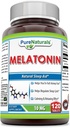 Pure Naturals Melatonin Supplement | 10 Mg Per Serving | 120 Tablets | Non-GMO | Gluten-Free | Made in USA