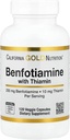 California Gold Nutrition Benfotiamin med thiamin, 250 mg, 120 Veggie Kapsler