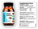 DR WAKDE 's Trikatu kapsler (60 Veg Caps, Plant- baseret supplement, Ayurvedic Herb, All Natural, Vegan)