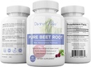 Beet Root Capsules - 1300mg Per Serving - Beet Root Powder Capsules - Beetroot Powder understøtter blodtryk, atletisk ydeevne, fordøjelsesbesvær, immunsystem (Ren, ikke-GMO, Gluten Free)