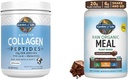 Garden of Life Grass Fed Hydrolyzed Collagen Protein Supplements Peptides Powder, 19.75 Oz & Tasty Organic Chocolate Meal Replacement Shake Vegan 20g