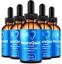 (5 Pack) NeuroQuiet Drops – Official Hearing Support Formula with All-Natural Ingredients to Help Maintain Ear Wellness, Premium Gotas Review (150 Servings)