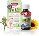 CATALO Baby 's Algae DHA Drops - Plant- baseret Omega-3 supplement til spædbørn - Ingen fiskeolie, ingen kunstige tilsætningsstoffer - Easy- to- brug flydende DHA kosttilskud - 30 ml (1 fl oz)