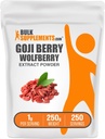 BulkSupplements.com Wolfberry Extract Powder -Goji Berries Supplement, Fruit Powder - Vegan & Gluten Free, 1g per Serving, 250g (8,8 oz) (Pack of 1)