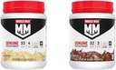 Muscle Milk Genuine Protein Powder Bundle, Banana Crème 1.93 Pounds 12 Servings 32g Protein and Chocolate 1.93 Pounds 12 Servings 32g Protein
