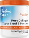 Doctor 's Best Pure Collagen Typer 1 & 3, fremmer sund hud hår & negle - Bone & fælles støtte, 7.1 Ounce (pakke med 1)