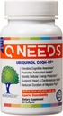 QNeeds ® coqh- se Ubiquinol 100 mg COQ10 Klinisk Proven Forbedret levering til maksimal absorption, Forbedret Mitokondriel support, Antioxidant til hjertesundhed, 60 Grev Softgels