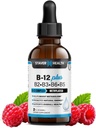 B12 Plus flydende vitamin B Complex supplement - B Complex vitamin supplement - 2 måneders forsyning - energistøtte supplement - Vegan - non-GMO - Gluten Free - 2 Fl Oz