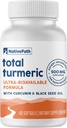 NativePath Turmeric Curcumin with Black Seed Oil - Advanced Antioxidant & Joint Support Supplement - Premium Turmeric Softgels with Enhanced High Absorption, Non-GMO & Gluten-Free, 60 Softgels