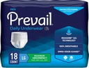 Prevail Incontinence Beskyttende Undertøj for Mænd, Maksimal Absorption, Stor, 18 Greve