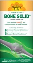 Country Life Bone Solid - Bone Health Supplement med mikrokrystallinsk Hydroxyapatit (MCHA), Calcium, Magnesium, Zink, Vitaminer K2 & D3 for Forbedret Knoglestyrke & Metabolisme - 240 kapsler