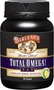 Barlean 's Total Omega 3 6 9 Softgels, Blended Fish Oil Supplement med Borage og Flaxseed Oil, 1.000 mg Omegas ALA, EPA, DHA og GLA for fælles support kosttilskud og hjerte sundhed, 90 Greve