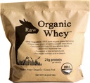 Raw Organic Whey Protein Powder, Grass Fed, Happy Healthy Cows, Undenatured, Hormone Free, Non-GMO, Gluten Free, Unflavored, Unsweetened Protein, 5LB