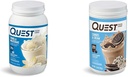 Quest Vanilla Milkshake 24g Protein 3 Pund og Cookies & Cream 20g Protein 1.6 Pund Protein Powders