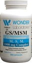Wonder Labs Glucosamine/MSM, Helps Promote Cartilage Regeneration and Healthy Joints - 250 Capsules