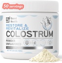 Colostrum supplement pulver til mennesker - Økologisk Bovin Colostrum supplement til Gut sundhed, hårvækst, skønhed, og immunforsvar - Unflavored (50 Servere)