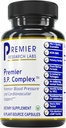 Premier Research Labs Premier BP Complex - Heart Health Kosttilskud, BP Formel, Hvidløg Allicin Supplement, Natural Herbal BP Support Pills med Reishi & Cayenne Pepper - 60 vegetariske kapsler