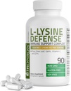 Bronson L- Lysin Defense immunsupport Complex 1500 MG L- Lysin Plus Olive Leaf, hvidløg, C-vitamin og zink - non-GMO, 90 Vegetariske kapsler