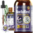 NoctuRest Natural Sleep-Aid with Valerian and Melatonin - All-Natural Liquid Formula for 2X Absorption - Magnesium, L-Theanine & More