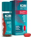 Kori Krill Oil Omega 3 Supplement, Antarctic Krill Oil with Superior Absorption vs Fish Oil, 1200mg Softgels, 30 Softgels, EPA & DHA